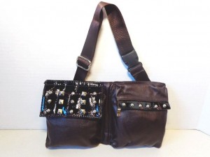 Fanny Pack #02 Brown With Studs Design